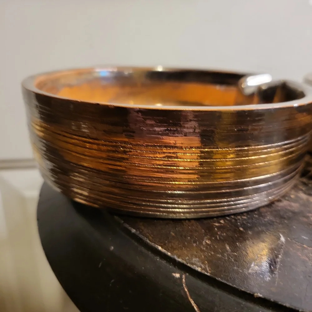 Bitossi Mid-century Modern Raymor Gold Colored Ceramic Ash Trays ltaly - Picture 14 of 14